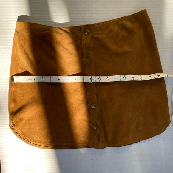 Joie Coupe Tan Goat Suede Mini Skirt Size S - Picture 8 of 13